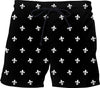 Fleur-de-Lis Black Swim Shorts